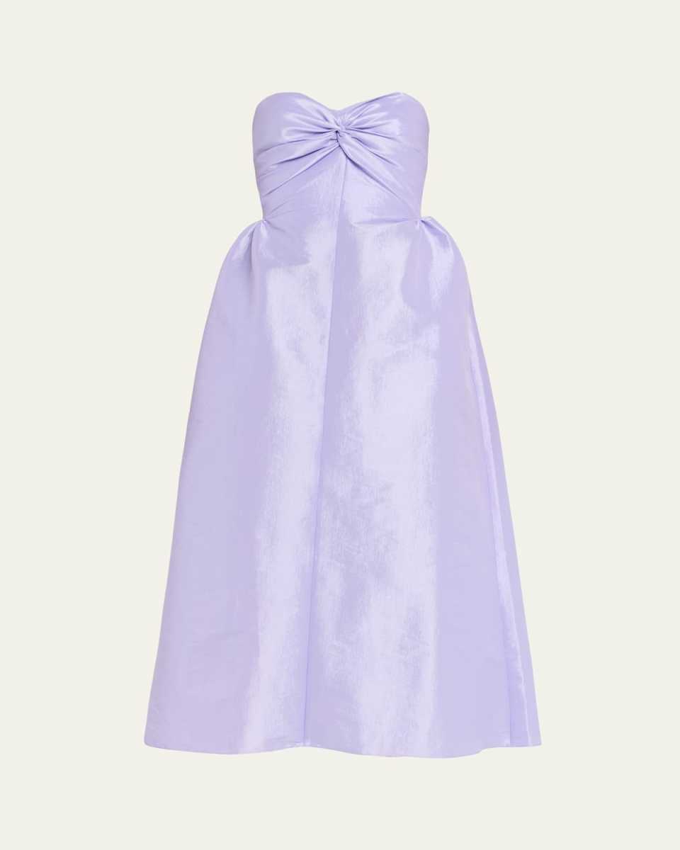 Rose Strapless Taffeta Dress